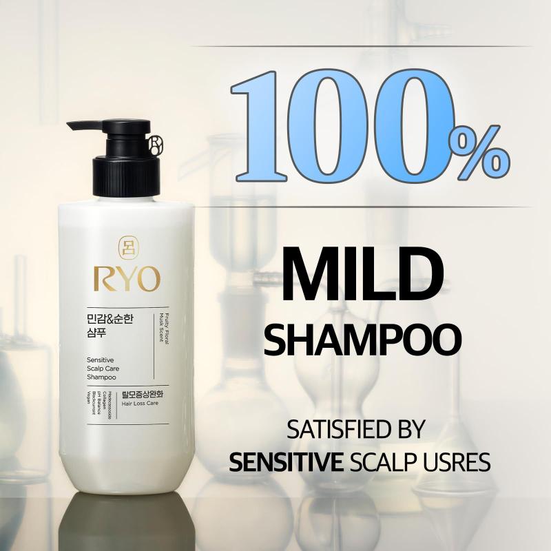Shampoo RYO Sensitive Scalp Care Ginseng Coreano - 480ml